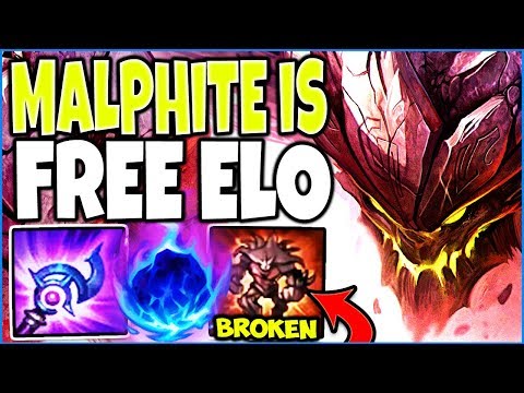 FREE ELO MALPHITE BUILD 🔥 THERE IS NO WAY TO STOP THIS DAMAGE! Best Malphite build Season 9 Gameplay