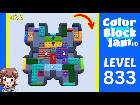 Color Block Jam Level 439 (833) Solution Walkthrough