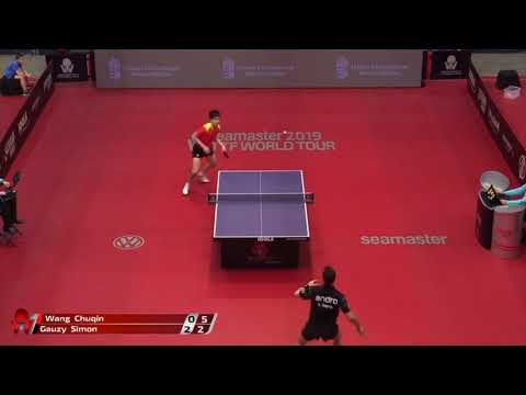 Amazing point from Wang chuqin and Simon gauzy | table tennis