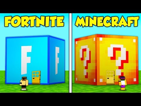 CASA di LUCKYBLOCK FORTNITE vs MINECRAFT! - Minecraft ITA