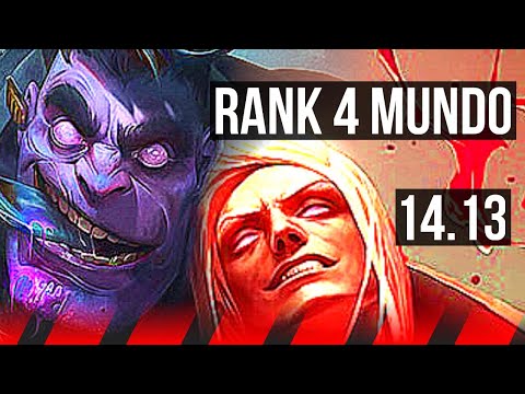 DR. MUNDO vs VLADIMIR (TOP) | Rank 4 Mundo, Godlike | NA Challenger | 14.13