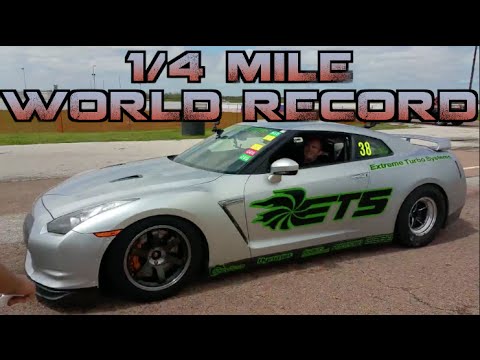 INSANE ETS GTR - 7.49@189mph GTR 1/4 Mile World Record- Tx2k15