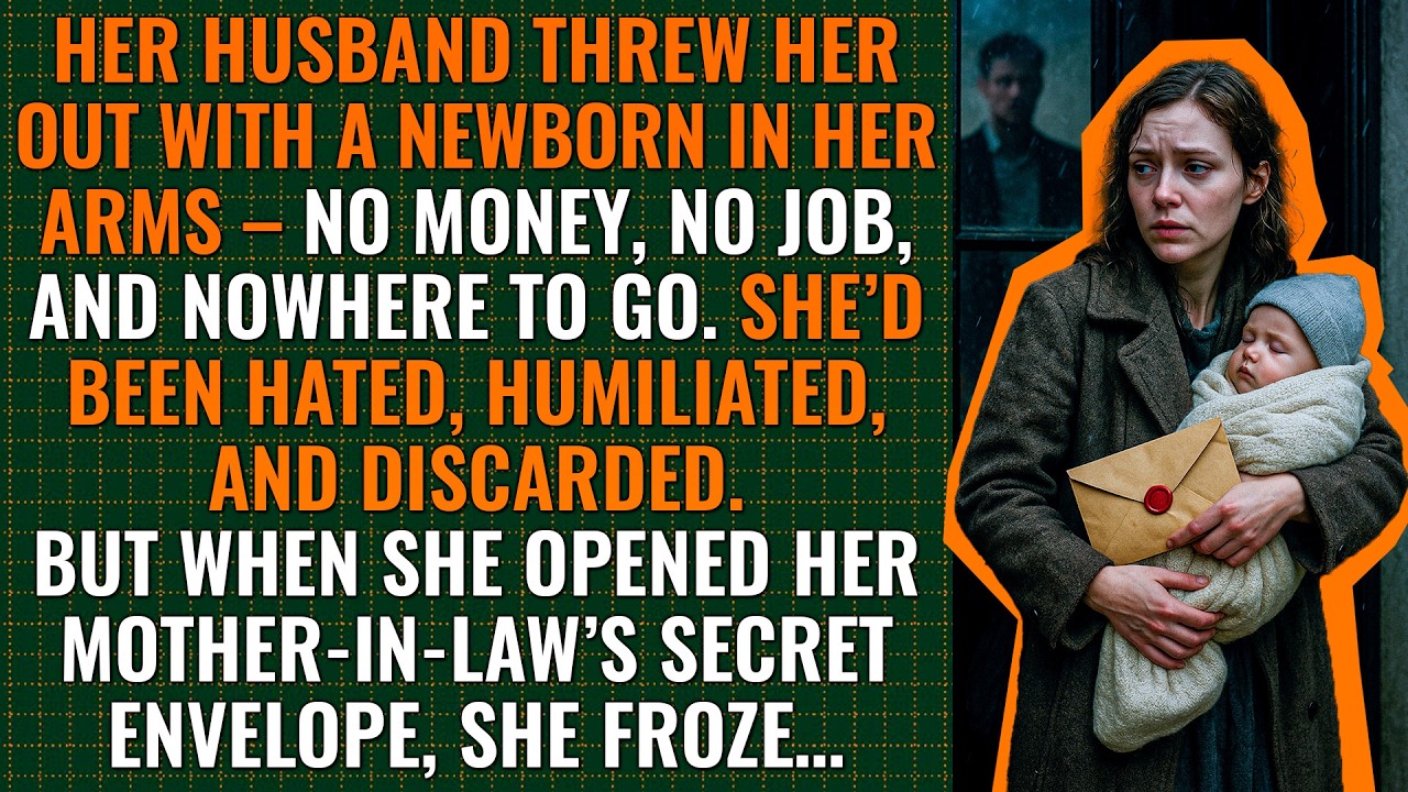 He cast her out with their baby—but one envelope from his late mother changed everything...