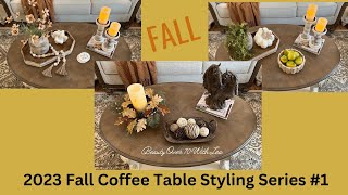 2023 FALL COFFEE TABLE STYLING # 1  #falldecoratewithme #coffeetablestyling #falldecor #fall