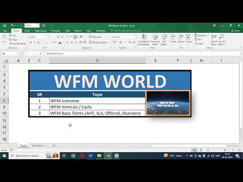 Wfm Basics Training Part 1