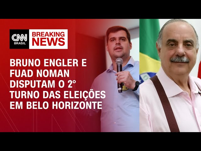 Bruno Engler e Fuad Noman disputam o 2° turno das eleições em Belo Horizonte