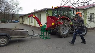 Štiepkovač PIRANA BYSTRON - Za traktor +  S PRIPOJENÍM VLEČKY - max.Ø7 cm - Výkon traktora od 10kW