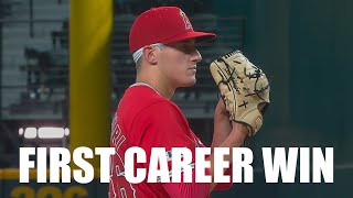 Sam Aldegheri Gets His First Career Win with 7 Strikeouts in 6 Innings vs Rangers!!