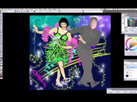 "Charleston" by Claudia Salguero - Live Digital Art Projection