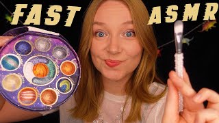 ASMR Doing Your Makeup Super Fast (Quick Tingles, Whispered)