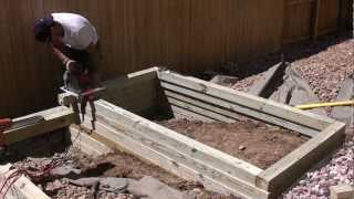 preview picture of video 'Building a raised vegetable garden planter Landscape contractors Thornton'