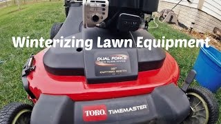 Lawn Update 36 - Winterizing The Lawn Equipment