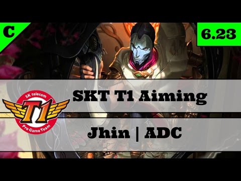 SKT T1 Aiming | Jhin Pro Gameplay | Season 7 | 6.23 Jhin ADC | Jhin vs Caitlyn