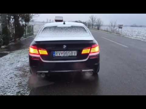 Bmw f10 530d schnitzer active quad exhaust system