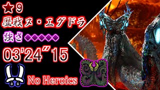 【MHWs / PS5】★9  歴戦 ヌ・エグドラ 強さ◆5 (闘技場)  双剣ソロ  03'24"15 / Guardian Ebony Nu Udar Dual Blades solo