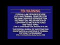 The Video Collection FBI Warning Screen 1984 Early 2000s
