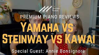 Video thumbnail for 🎹 Yamaha CFX vs Hamburg Steinway D vs Kawai SK-EX Piano Comparison | Can Stu Tell The Difference?🎹 by Merriam Music