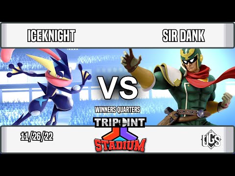 Tripoint Stadium  -  Winners Quarters  -  IceKnight(Greninja) Vs. Sir Dank(Captain Falcon)