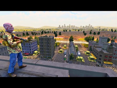 HUMANITY ARMY vs 4,000,000 PREDATORS ,ALIENS ,ORCS & ZOMBIES - Ultimate Epic Battle Simulator 2