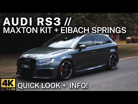 Maxton Lip Kit + Eibach Sportline Lowering Springs | Audi RS3 2016 | QUICK LOOK + INFO - THISISRXM