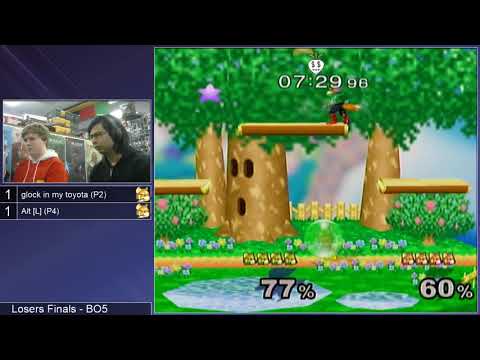GSS 111 SSBM - glock in my toyota (Falco, Fox) vs. Alt [L] (Red Fox) - Melee GF