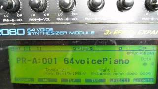 Video thumbnail for Roland JV-2080 Sound Module Putting in Multitimbral Mode by basicurbanmidi