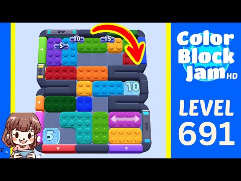 Color Block Jam Level 691 Solution Walkthrough
