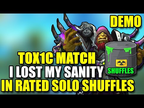 SOLO SHUFFLE IS TOXIC - I LOST MY SANITY IN THIS LAST MATCH - DEMONOLOGY WARLOCK SHUFFLES AT 2700CR