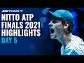 Medvedev Battles Sinner; Zverev Faces Hurkacz | Nitto ATP Finals 2021 Highlights Day 5