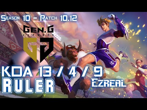 Gen Ruler EZREAL vs MISS FORTUNE ADC - Patch 10.12 KR Ranked