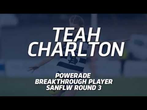 Teah Charlton Powerade Breakthrough Player | Round 3 2019