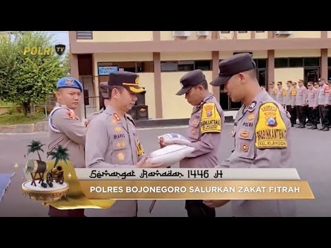 POLRES BOJONEGORO SALURKAN 1.104 PAKET ZAKAT FITRAH