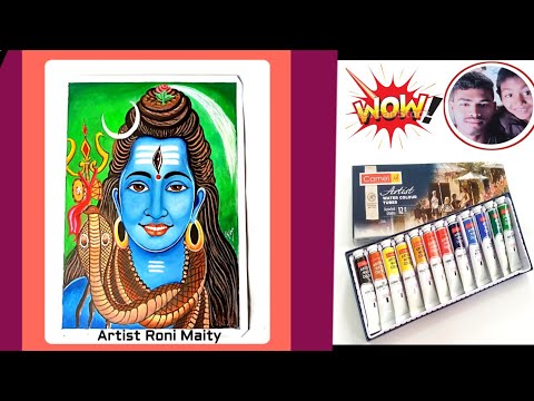 Poster Colour MAHADEV  Painting - Roni Art Knowledge