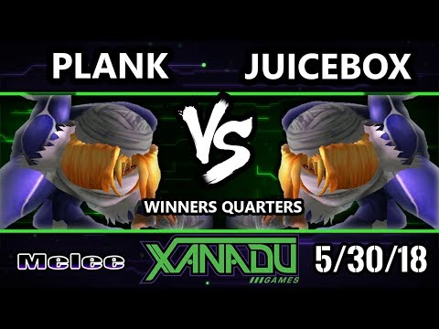 S@X 252 SSBM - Plank (Sheik) Vs. Juicebox (Sheik) - Smash Melee Winners Quarters