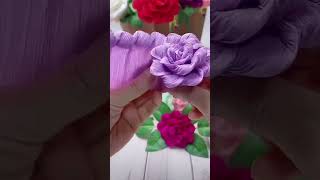 How to make paper rose flowers#handmade #diy #flowers #tutorial #rose #craft #diyflowers #gift