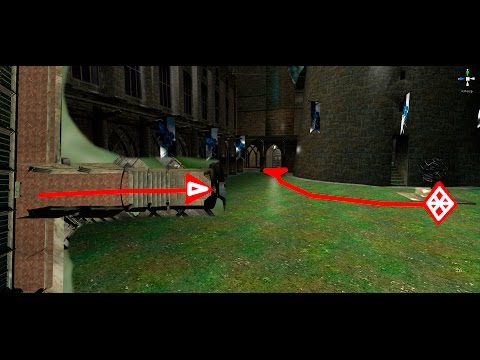 Hogwarts castle tour virtual | cruze pasillo a patio ravenclaw 360