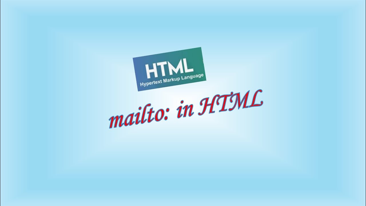 Mailto: in HTML