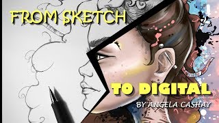 Digital Speed Paint: From Sketch To Digital