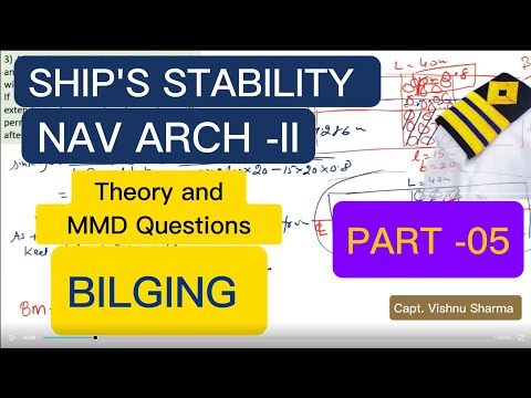Naval Arch -II, Part- 05 | Ship Stability Ph 2 | Bilging in Intermediate Compartment 🚢 capt Sharma 