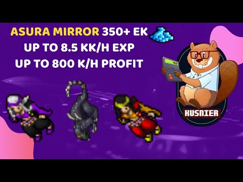 Asura Mirror | 5.8 kk/h raw | 350+ Knight | Tibia Hunting Guide