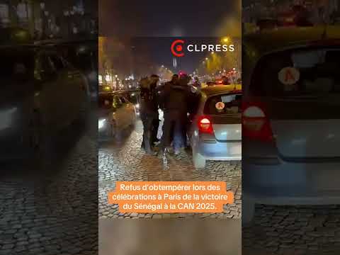 Refus d'obtempérer et arrestation d'un conducteur pendant les célébrations des supporters Sénégalais