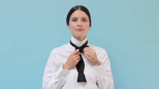 How to tie a bow tie video tutorial | The Black Tux