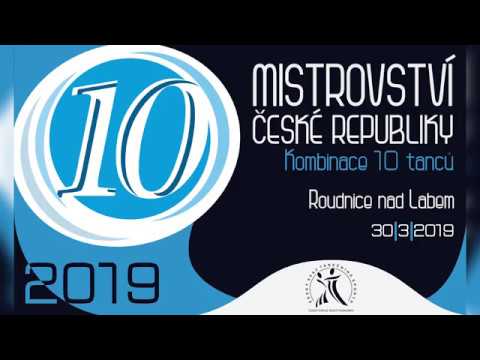 Ondráček - Jendrulková / MČR 10T 2019 / Roudnice n.L. / Dosp - F - J