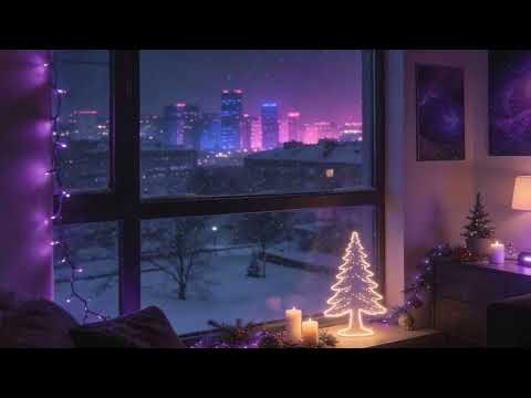 Purple Christmas R&B 🎄 Indigo Night Ambience for Relaxing & Late Nights