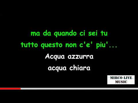 LUCIO BATTISTI : MEDLEY 1 ( KARAOKE )