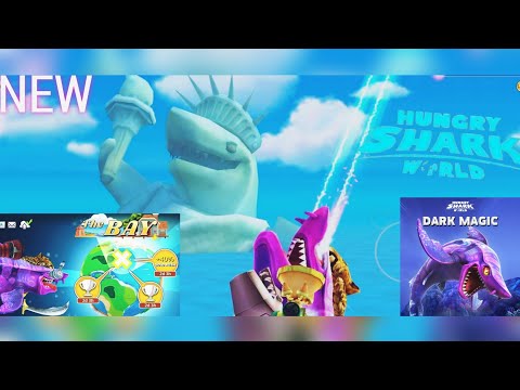 NEW BAY SPECIAL MAP ! DARK MAGIC SHARK CONTEST! - Hungry Shark World