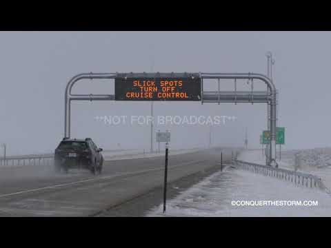 04-06-2021 Midwest, WY - Spring Snow on Interstate 25