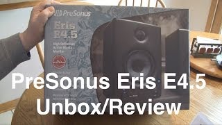 Video thumbnail for PreSonus Eris E4.5 Active Monitors Unboxing & Review by HomeTracks