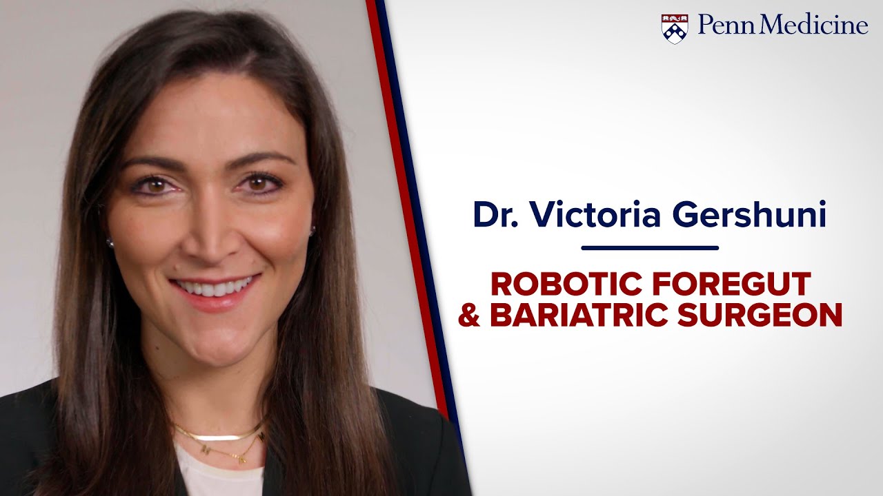 Watch video titled Gastrointestinal Surgeon Victoria Gershuni, MD, MTR, MSGM on YouTube