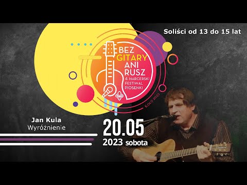 4. HFPBGAR 2023 - Jan Kula - WYRÓŻNIENIE w kategorii Soliści - od 13 do 15 lat.